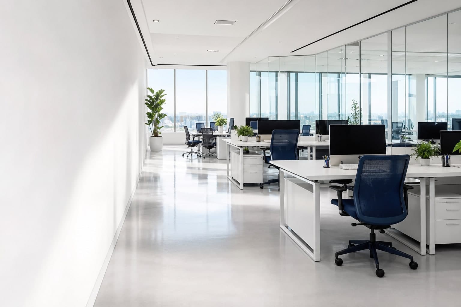 Espace professionnel moderne entretenu par NettoPro Maroc